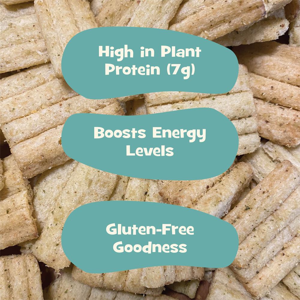 Nourish You Multigrain Wave Chips, Sour Cream & Onion 60g | Healthy Baked Snacks-60g - EarthBased