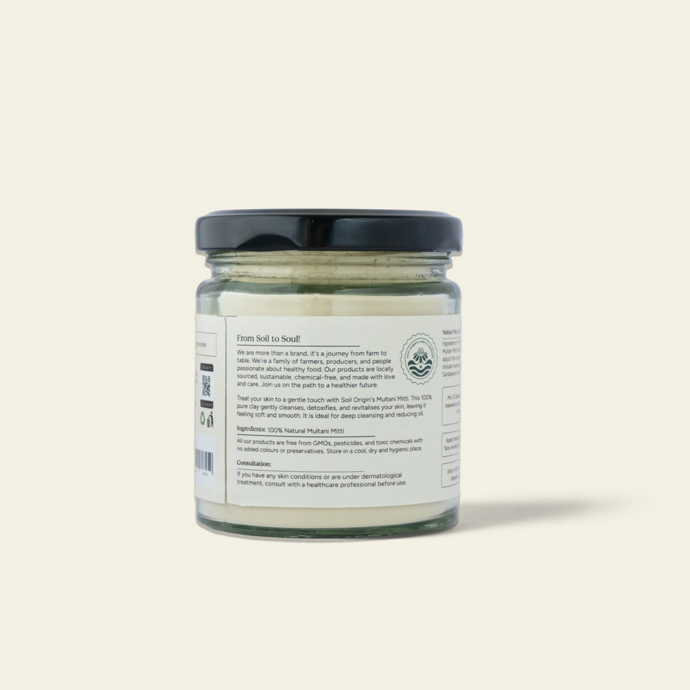 Multani Mitti Powder (Fuller Earth) | Pack of 3 - EarthBased