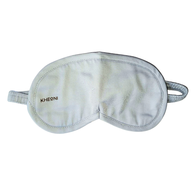 Kheoni light blue organic cotton sleep eye mask