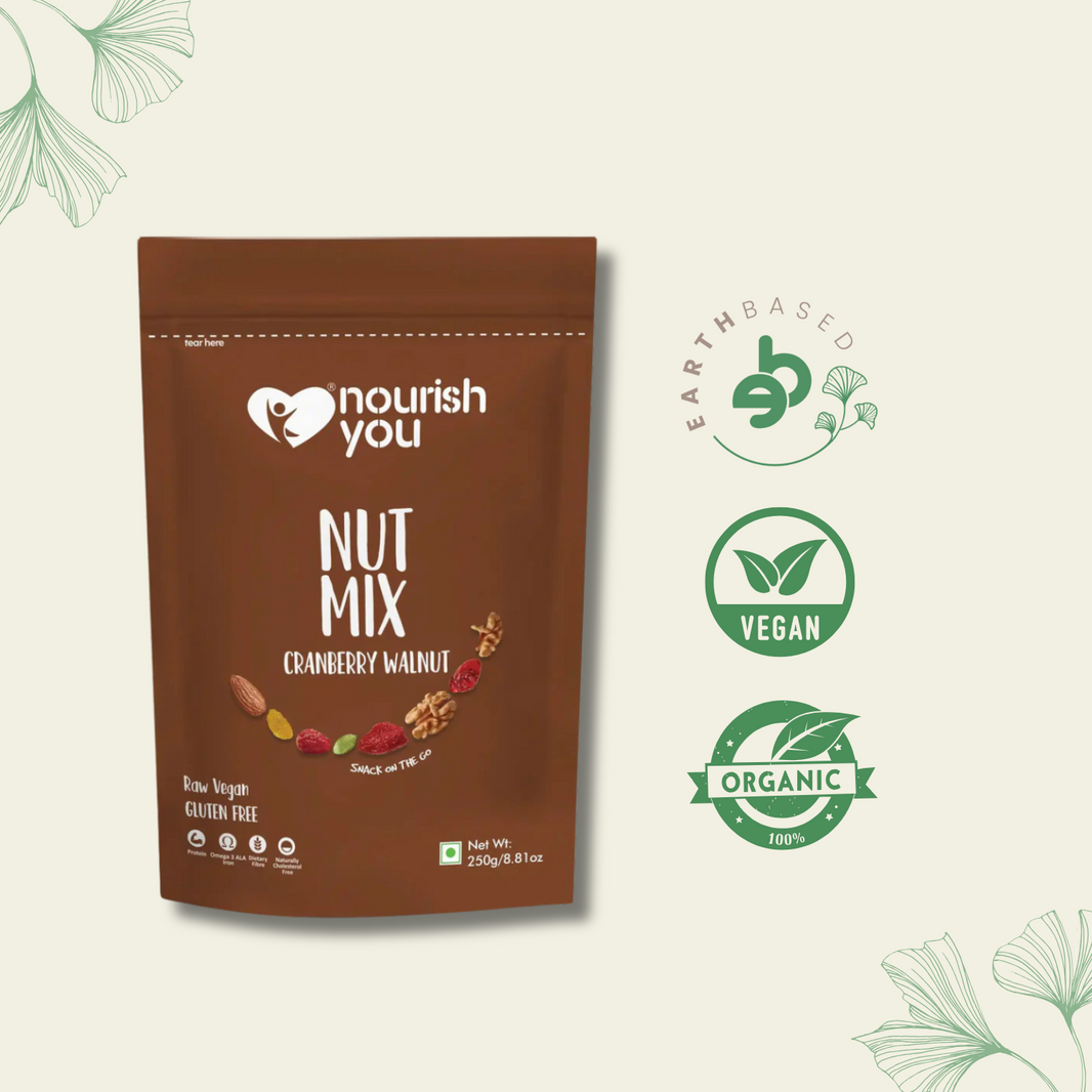 Nourish You CRANBERRY WALNUT NUTMIX 250G - EarthBased