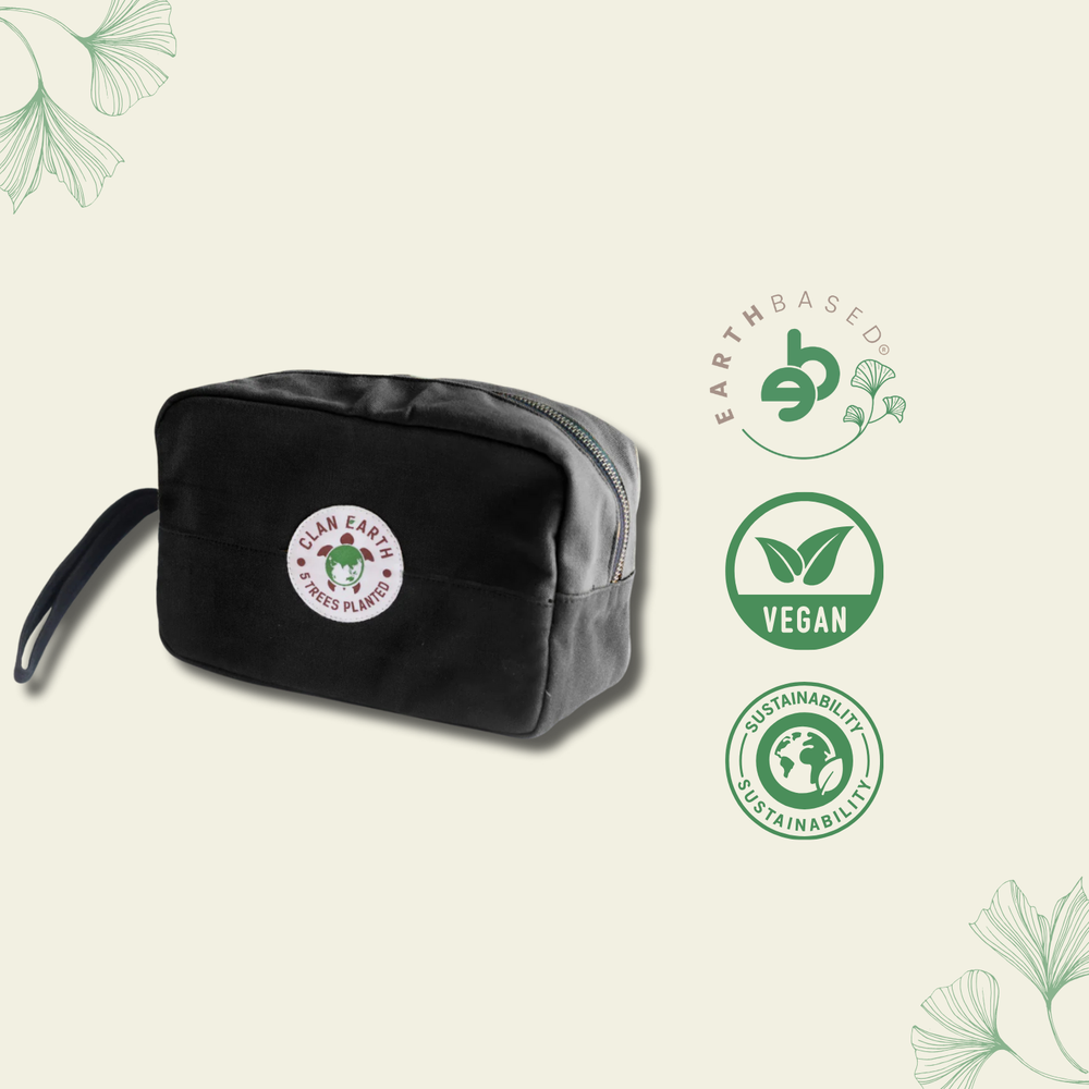 Clan Earth Oryx Dopp Kit - Charcoal Black - EarthBased