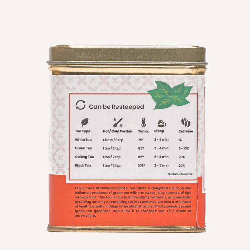 Strawberry Splash Tea by Lluvia Tea - EarthBased