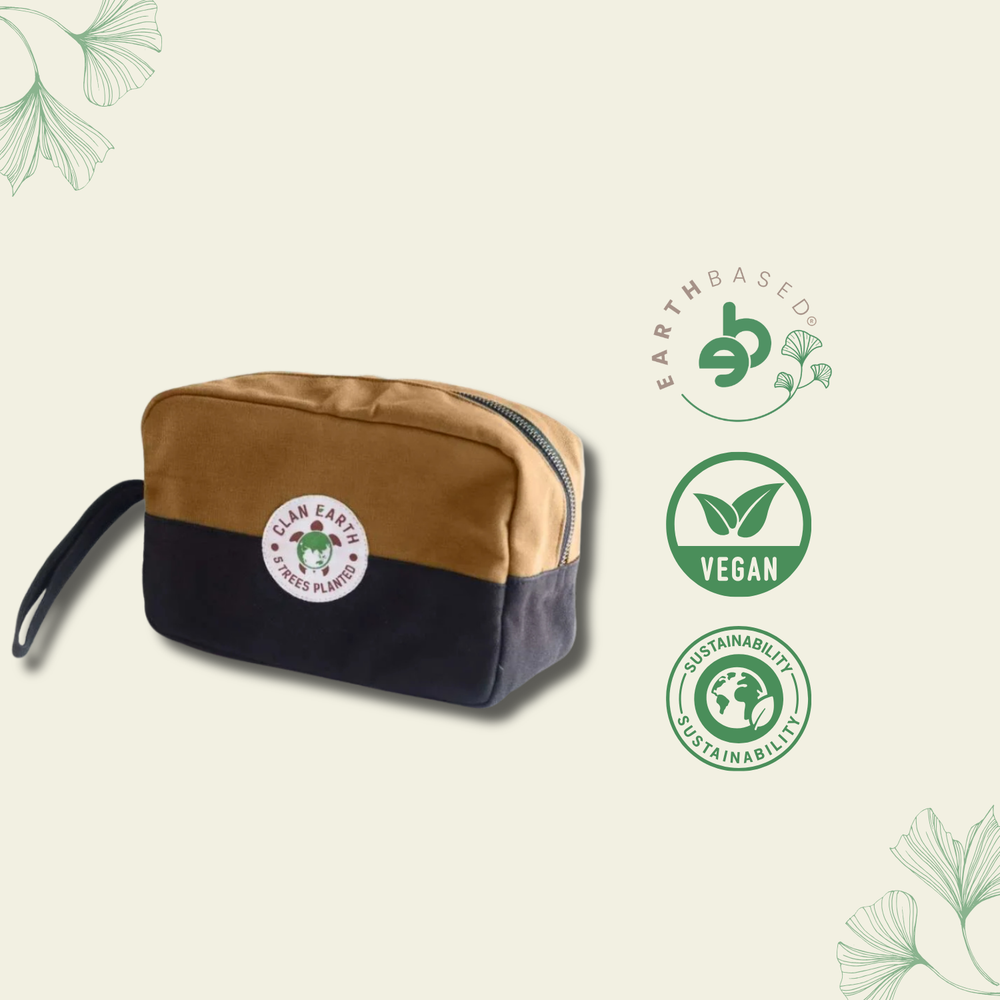 Clan Earth Oryx Dopp Kit - Walnut Brown - EarthBased