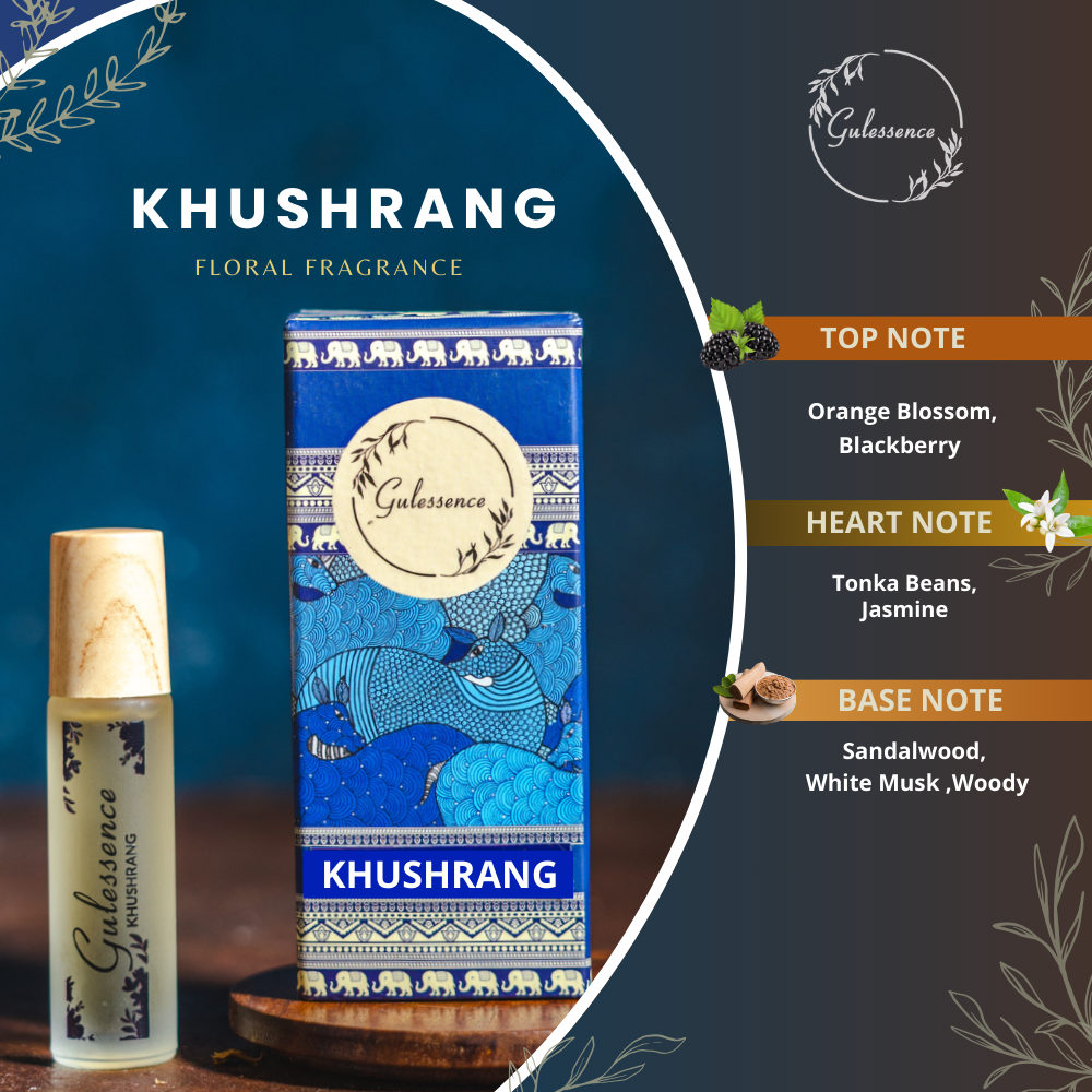 Khushrang | Roll-On Attar | Gulessence - Gulessence