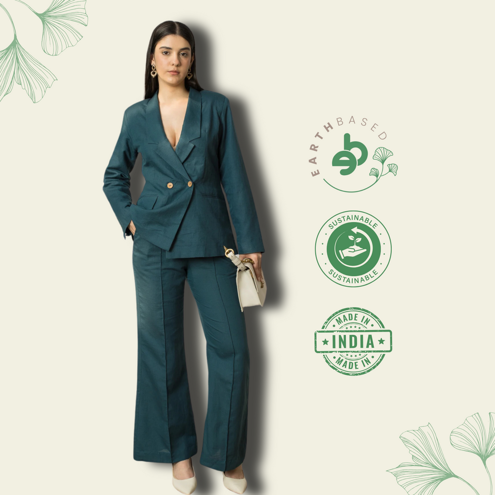 Double Breasted Blazer | Anushe Pirani - EarthBased