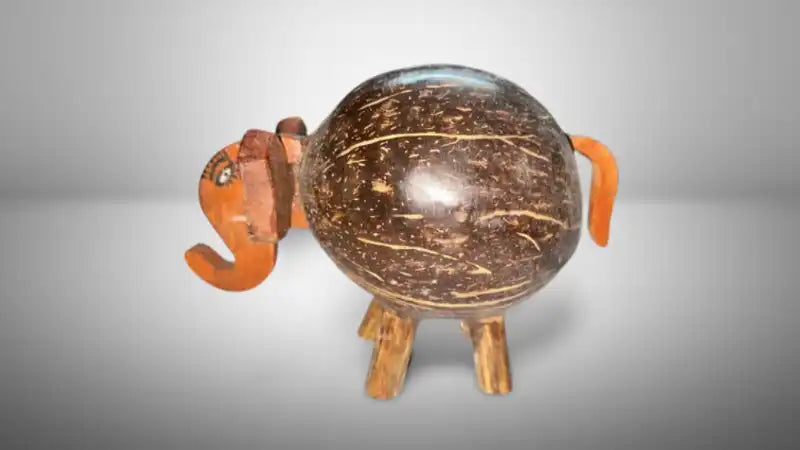 Golu Gullak - Coconut Shell Gannu Bank - EarthBased