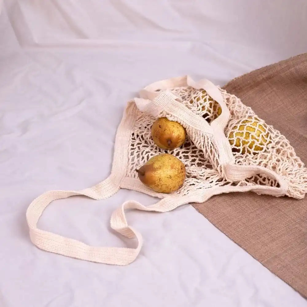 Cotton Mesh Shopping Bag - Shoulder - EarthBased