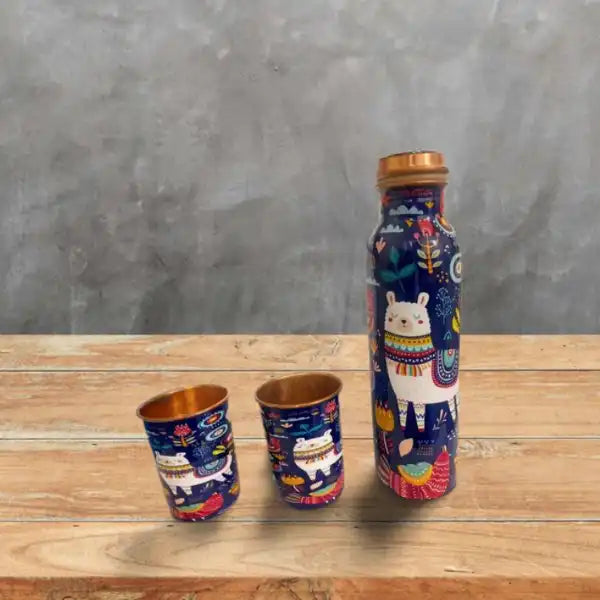 Copper Bottle Gift Set (with cleaning brush) - EarthBased