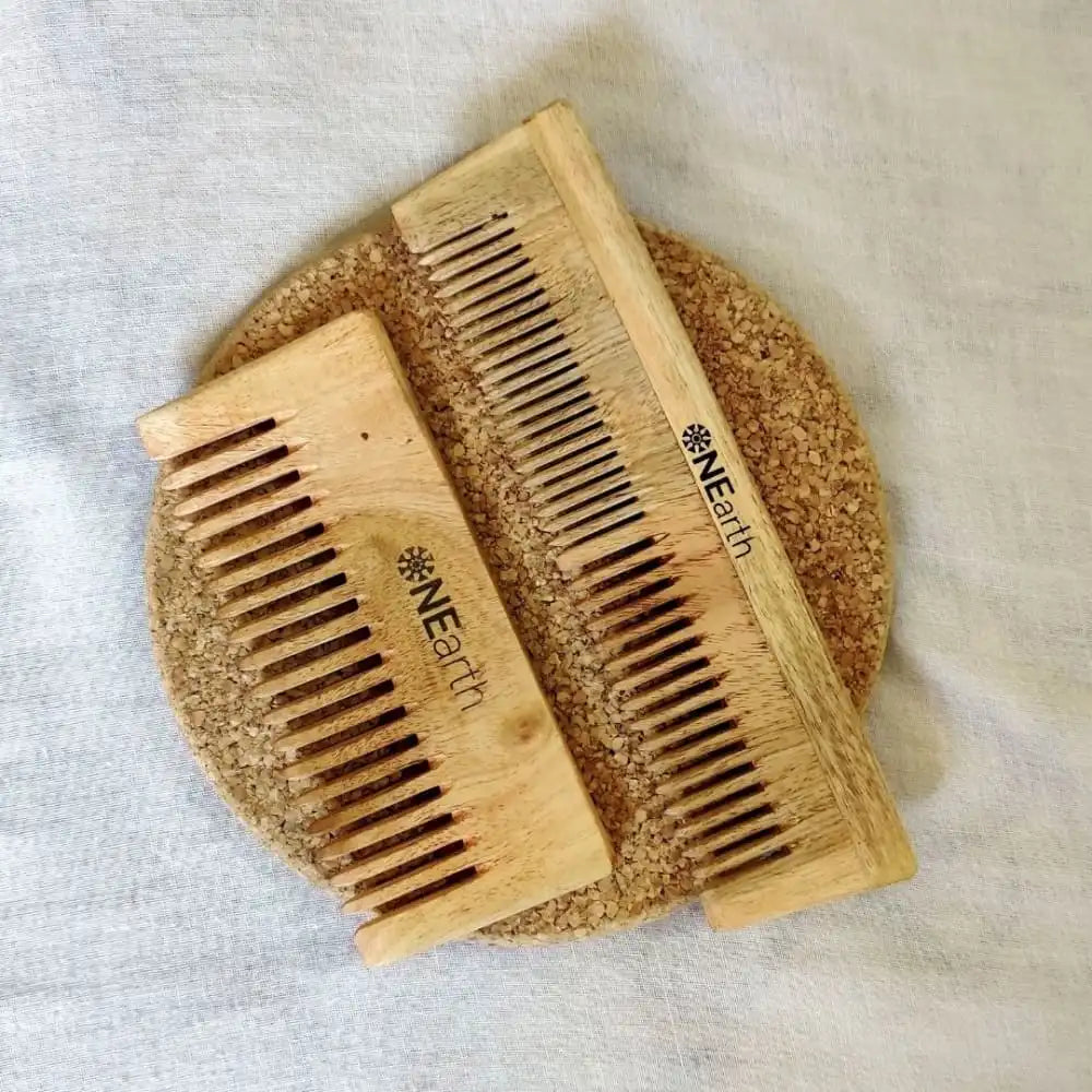 Detangling Shower Comb(wide tooth)+ 2 in 1 comb - EarthBased