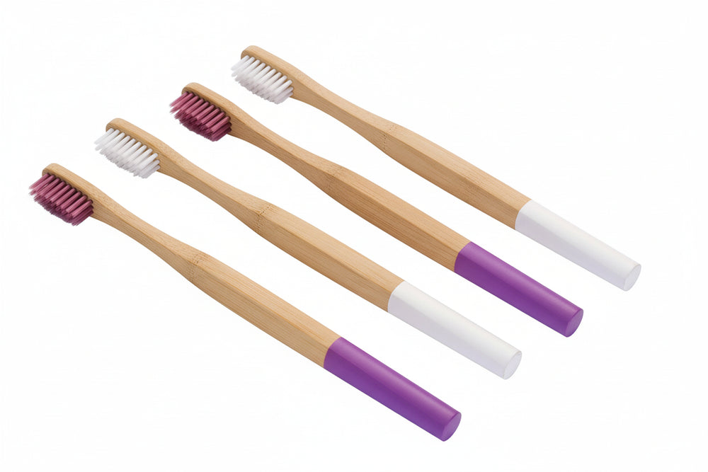 Bamboo Round Handle Toothbrush - EarthBased