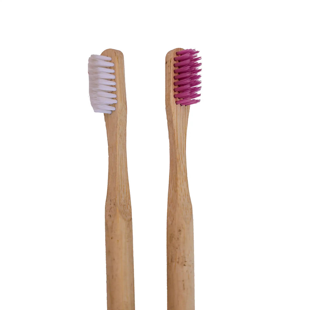 Bamboo Round Handle Toothbrush - EarthBased