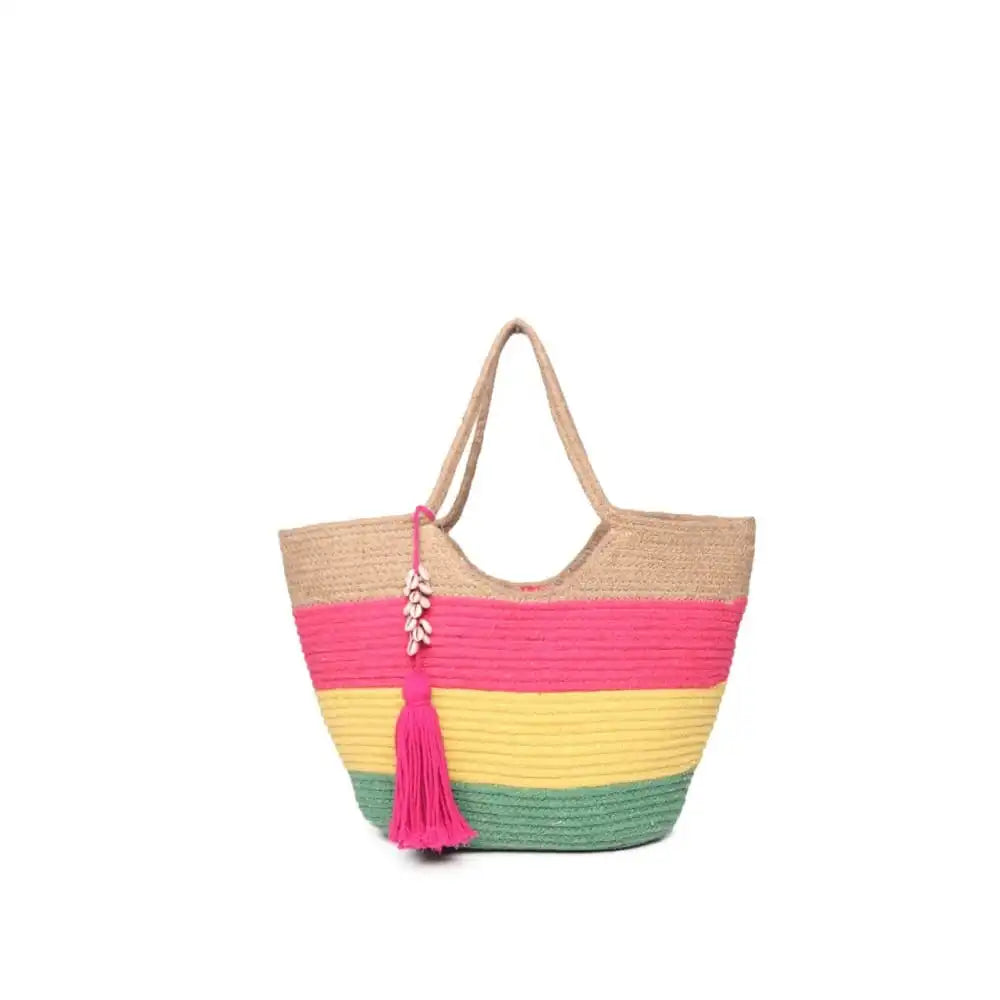 Colourfull Jute Tote Bag - EarthBased