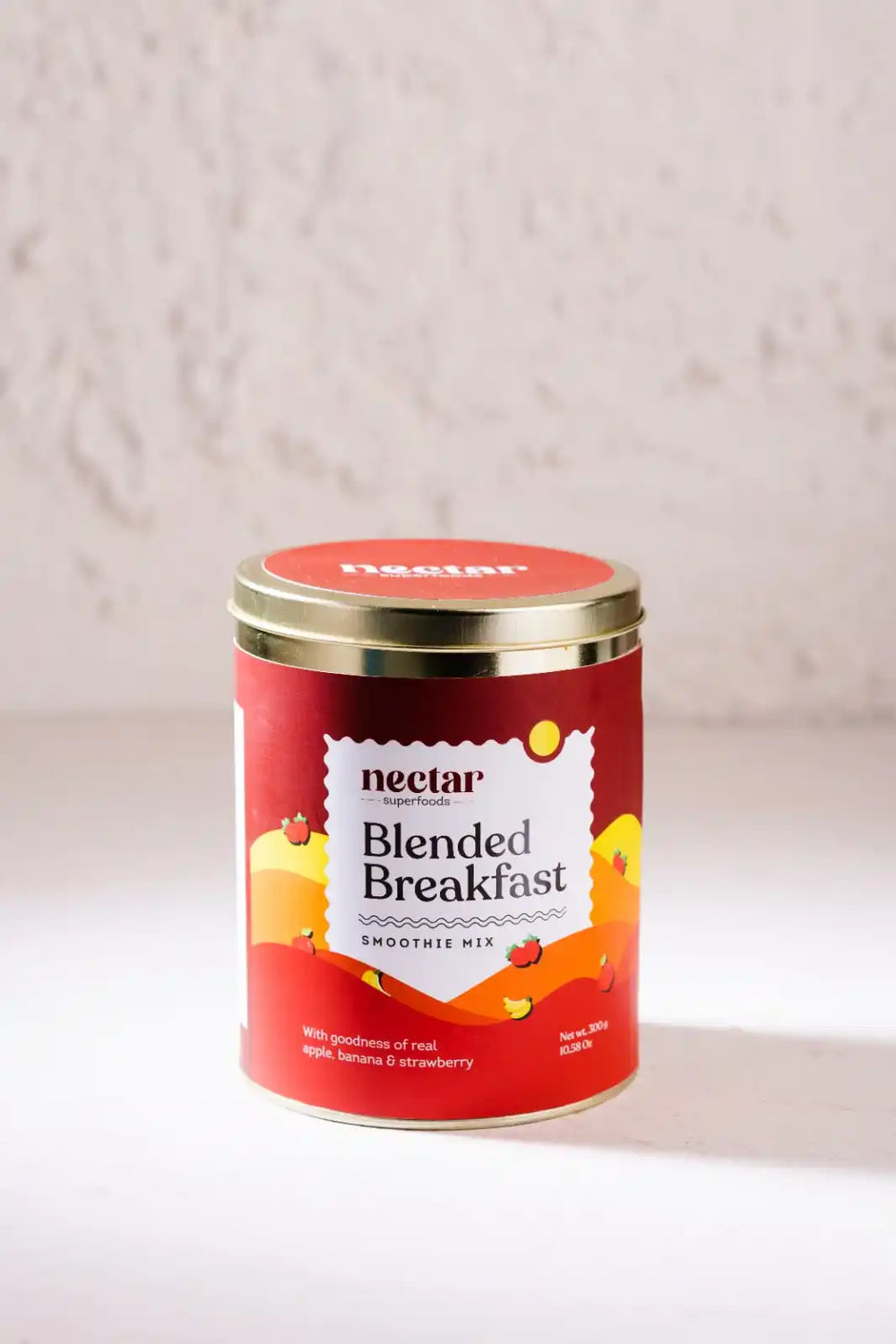 NECTAR SUPERFOODS- FREEZE DRIED BLENDED BREAKFAST SMOOTHIE MIX -300 GM PACK-PACK OF 1 UNIT - EarthBased