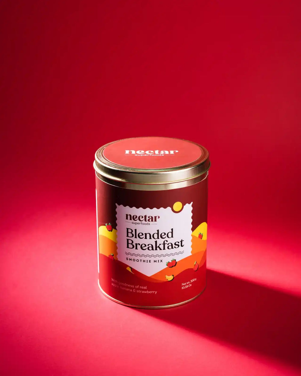 NECTAR SUPERFOODS- FREEZE DRIED BLENDED BREAKFAST SMOOTHIE MIX -300 GM PACK-PACK OF 1 UNIT - EarthBased