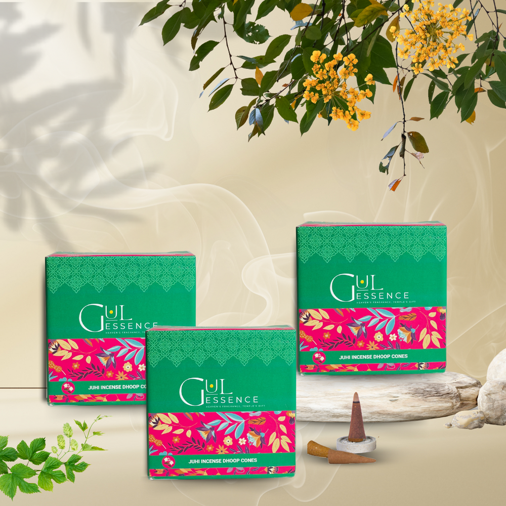 Juhi Dhoop Cones | Made from Temple Flower | Gulessence - EarthBased