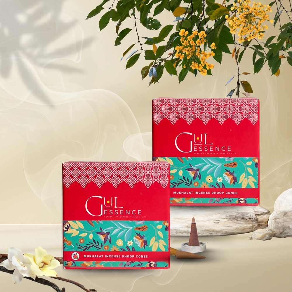 Mukhallat Dhoop Cones | Made from Temple Flower | Gulessence - EarthBased