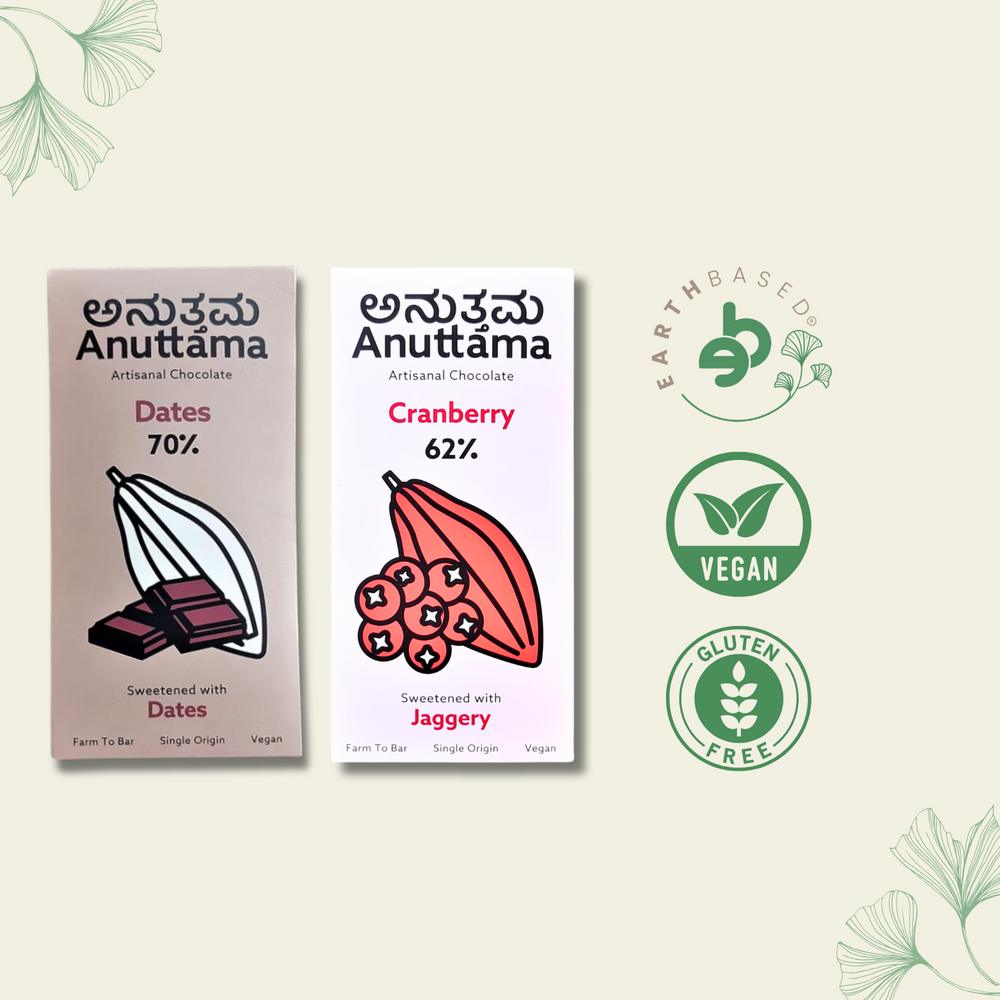Anuttama | Dark Chocolate | Cranberry + Dates | Combo - EarthBased