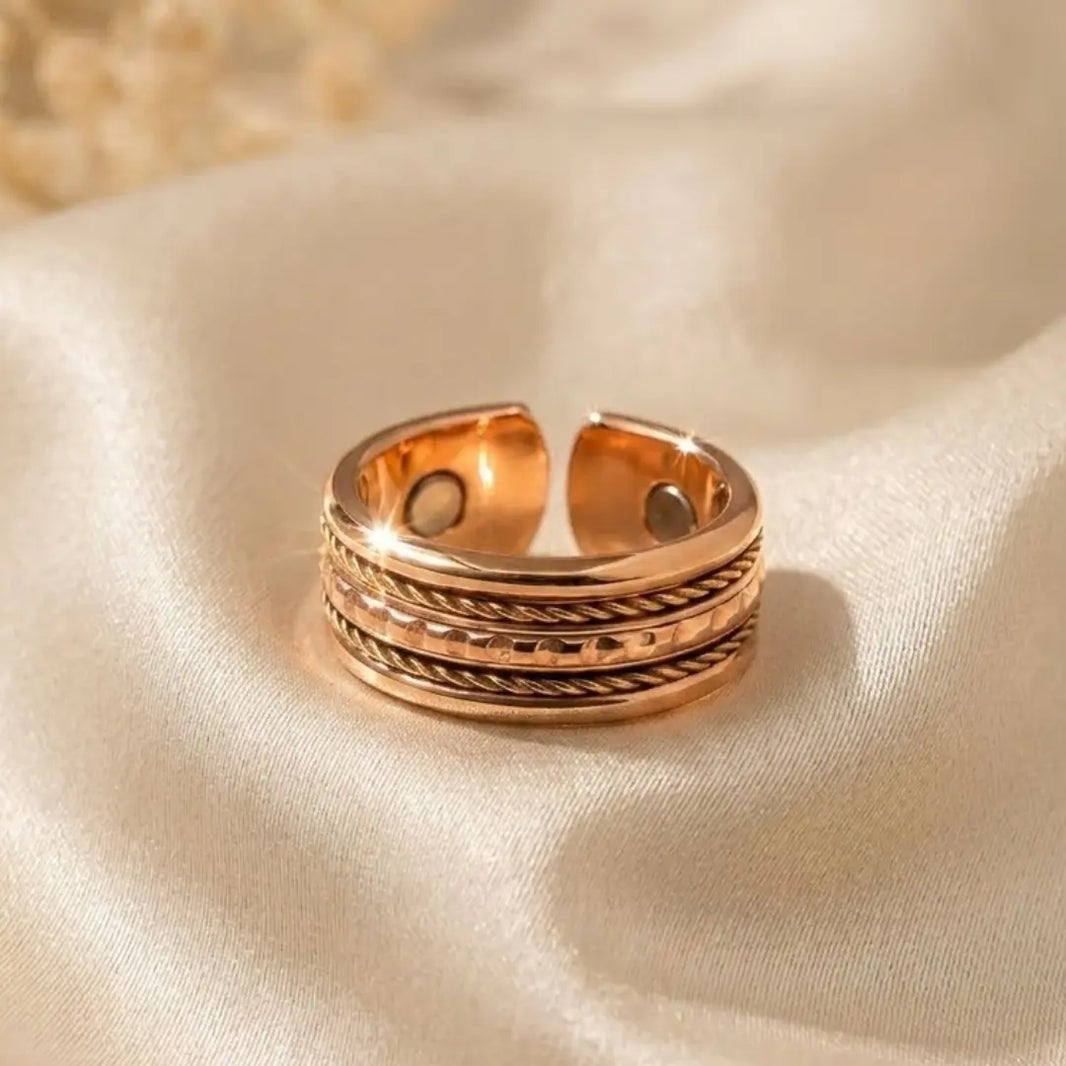 Nature Heal copper magnetic ring – adjustable pure copper ring for men and women