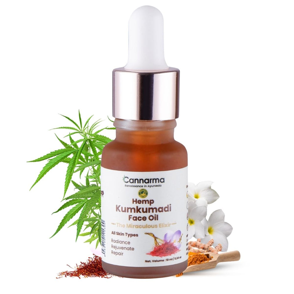 Cannarma Hemp Kumkumadi Tailam Face Oil (10ml) - EarthBased