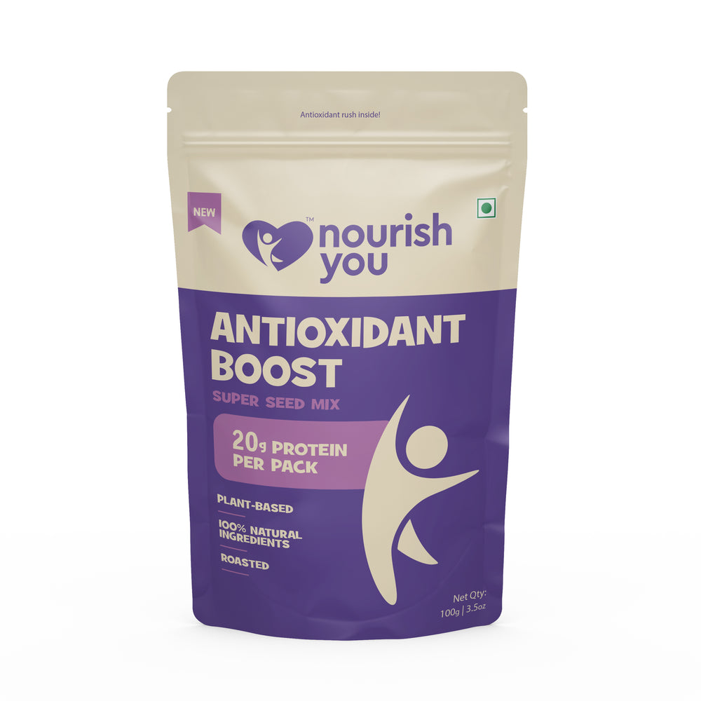 Nourish You Antioxidant Boost 7 in 1 Super Seeds Trail Mix – 100g - EarthBased