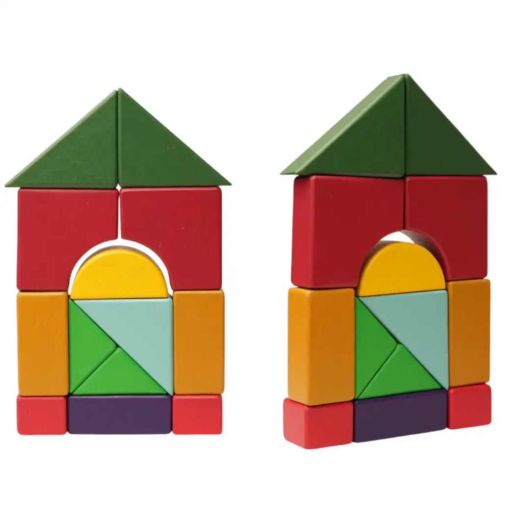 Earthy Rhythm - Multicolored Geo Blocks - EarthBased