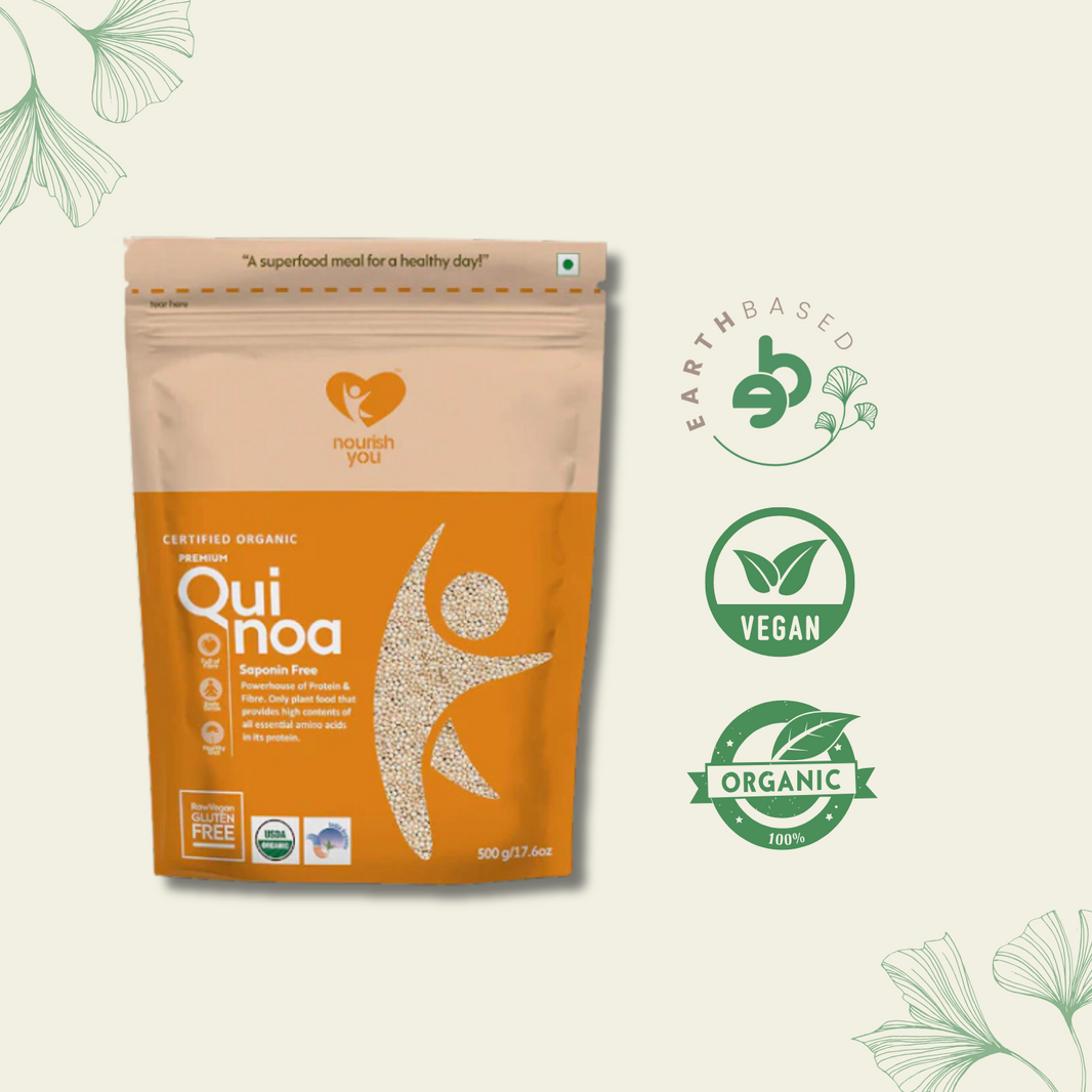Nourish You ORGANIC PREMIUM WHITE QUINOA 500G - EarthBased