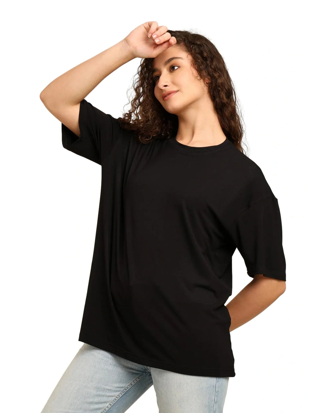 Women Oversized Bamboo T-Shirt – Soft, Breathable & Sustainable - EarthBased