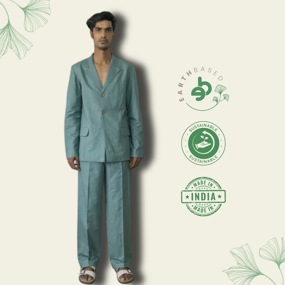 SINGLE-BREASTED TAILORED BLAZER - EarthBased