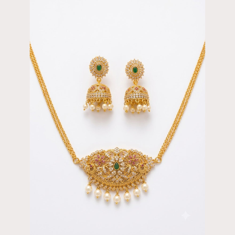 Temple Pendant Necklace Set