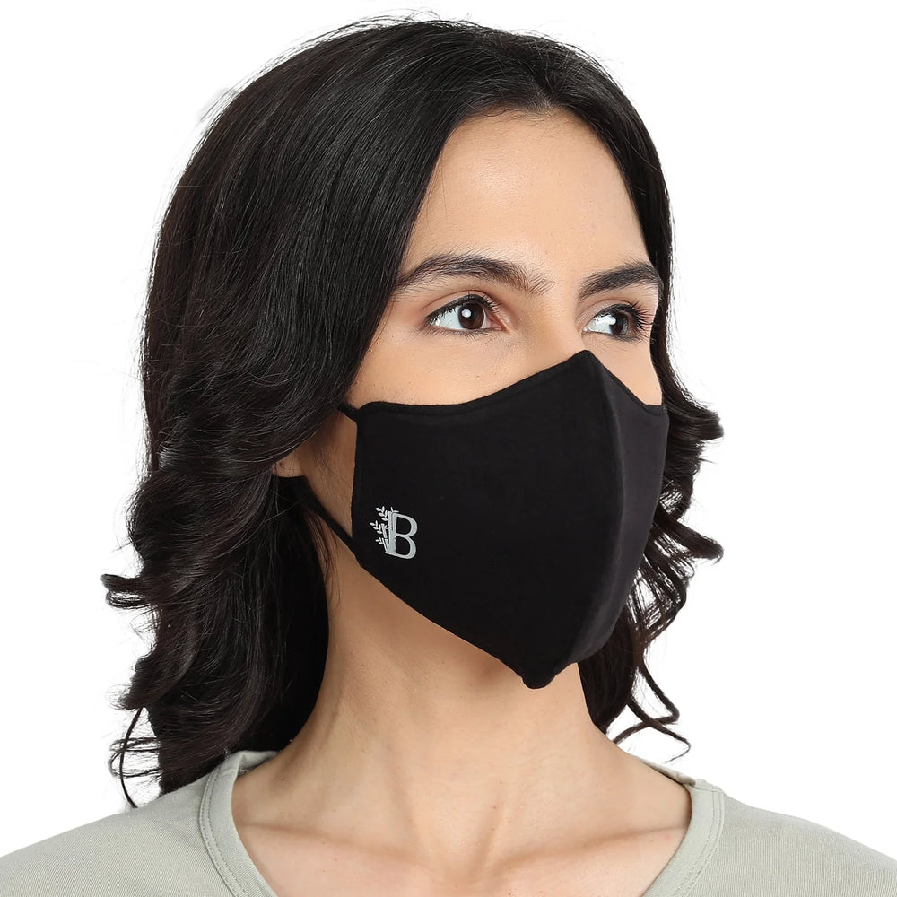 Bamboo Fabric Women's Face Mask | 5 Layer filtration | Pack of 2 - EarthBased
