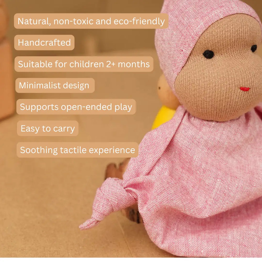 Rumi - Waldorf Inspired fabric Doll - EarthBased