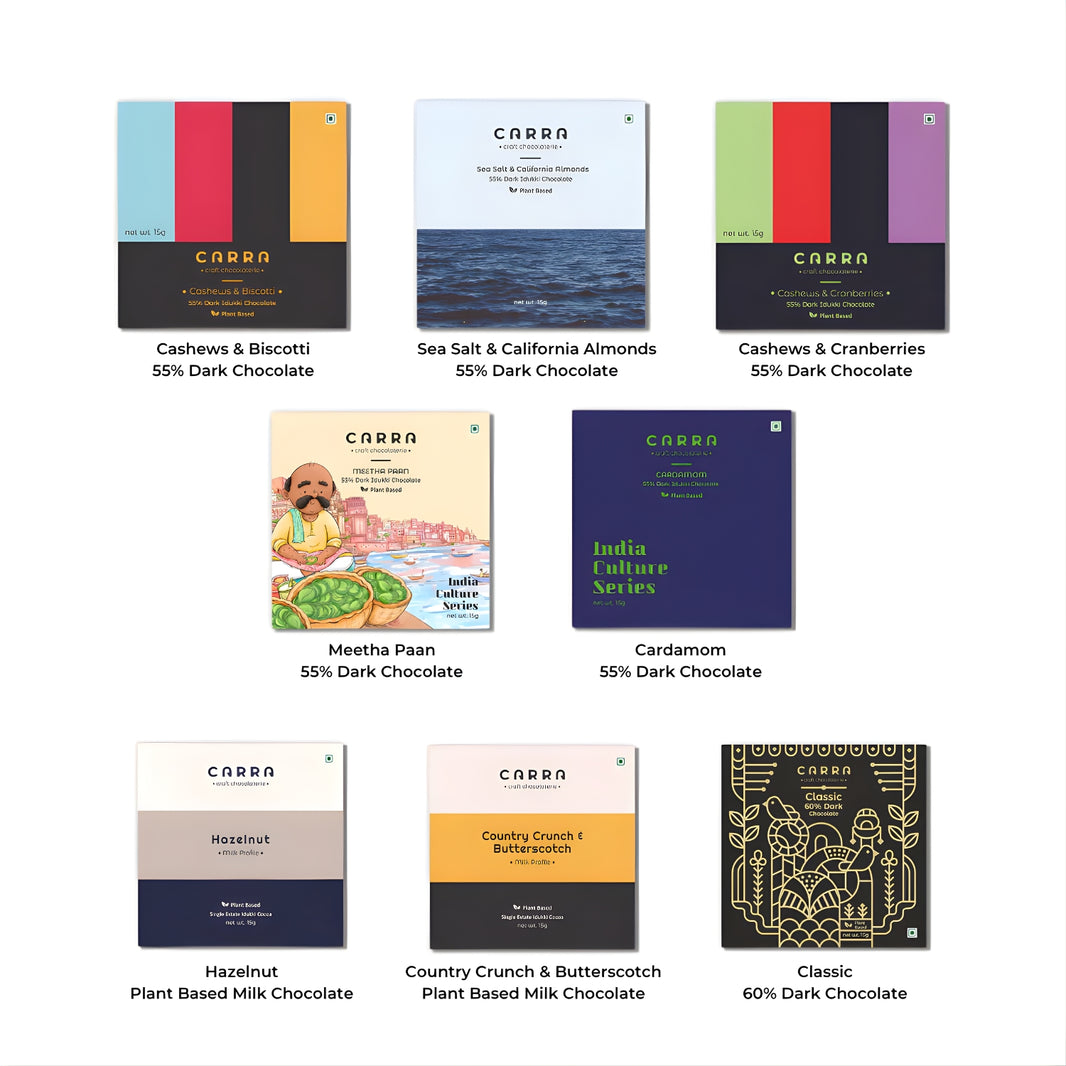 8 Assorted retail pack | Carra Chocolates