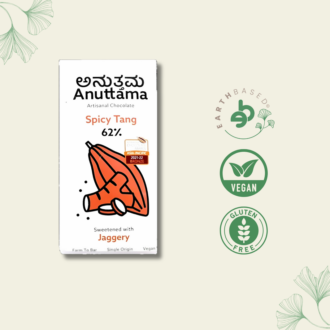Dark Chocolate (Pack of 2) | Combo of Spicy Tang Chocolate - EarthBased