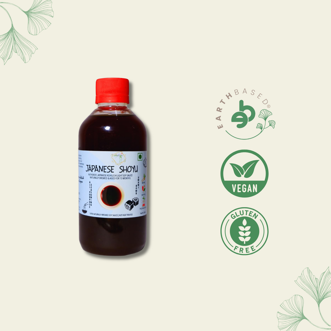 Japanese Shoyu Koikuchi Style Soy Sauce, Naturally Brewed in India under Japanese Guidance, No Preservatives, No Chemicals, No Flavor Enhancer by Posh Flavors - EarthBased