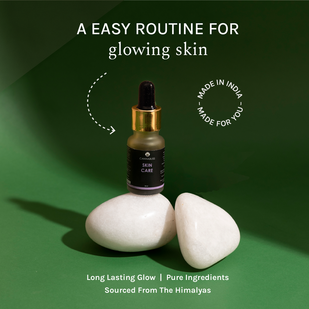 CannaBliss SKIN CARE (with 0.5% Cannabis Leaf Extract + Argan & Rosehip - Oil + Hemp Seed Oil) - 10 ML - EarthBased