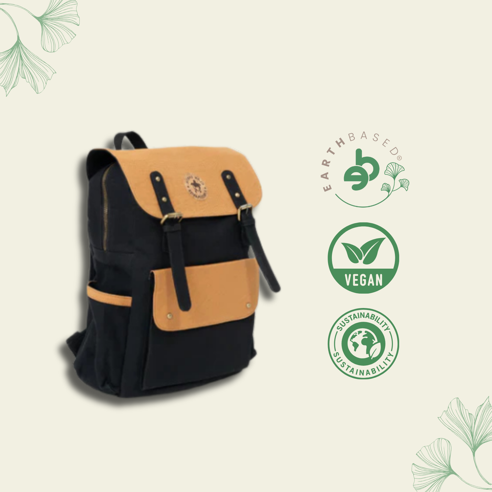 Dugong Backpack - Walnut Brown & Charcoal Black | Clan Earth - EarthBased