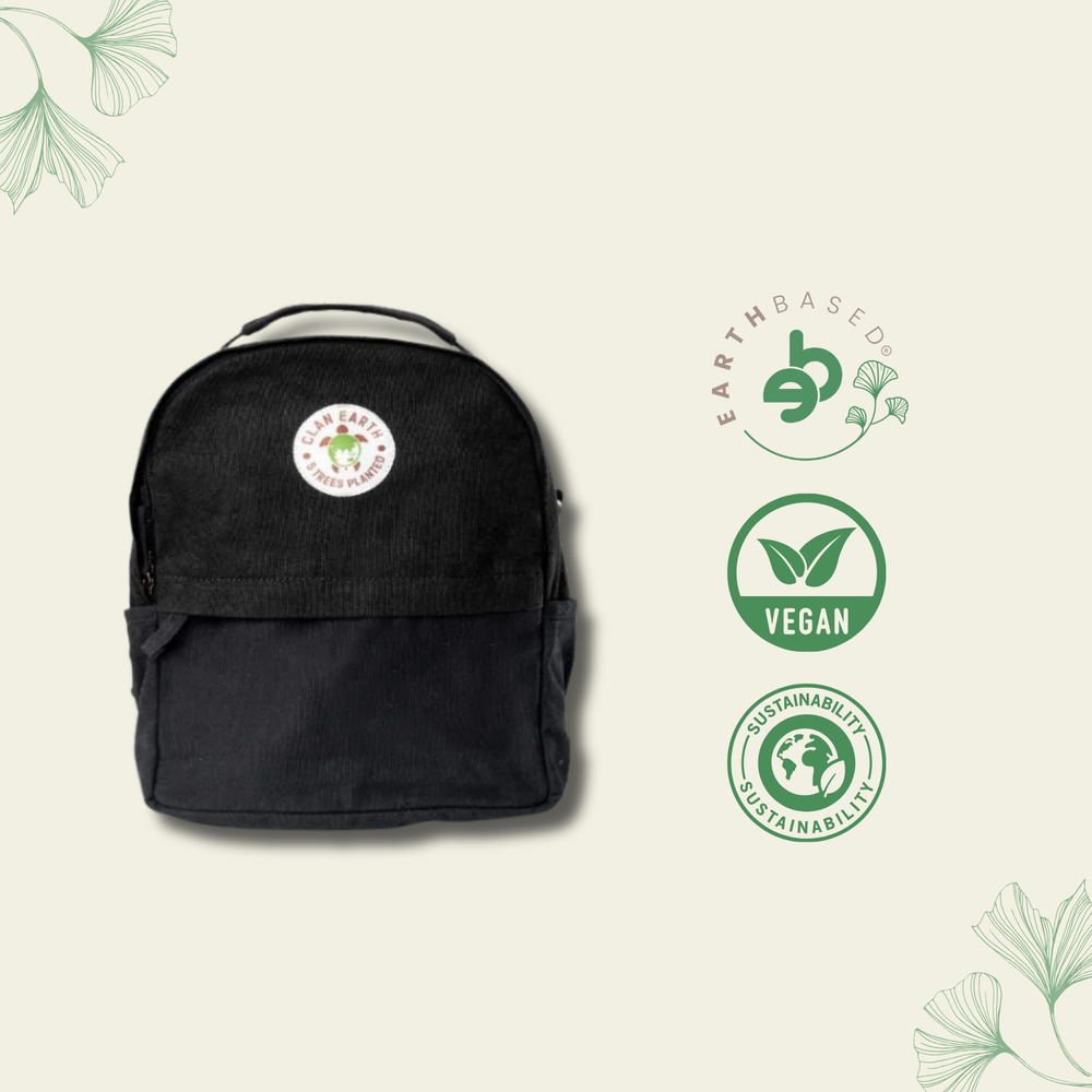 Koala Backpack - Charcoal Black | Clan Earth - EarthBased