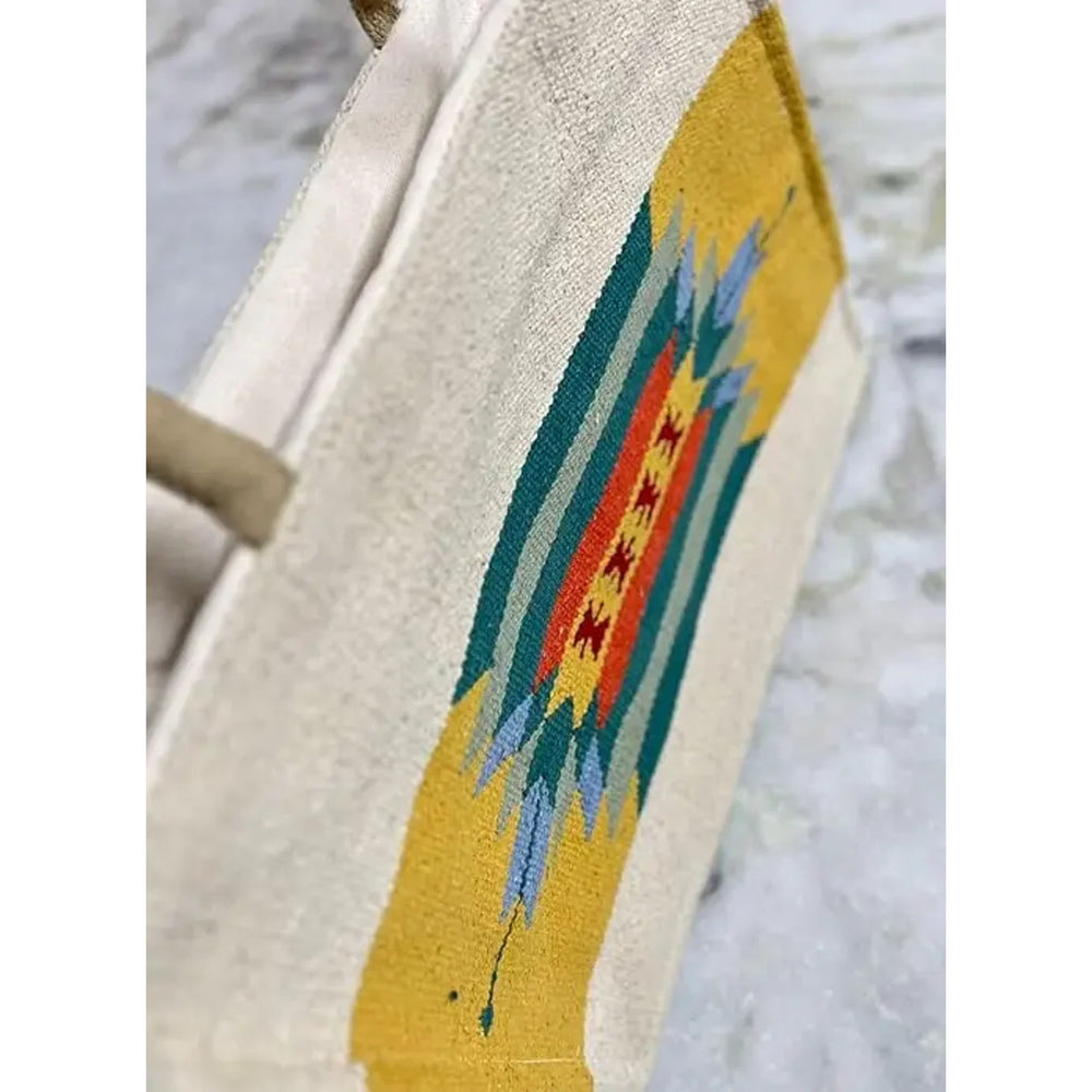 Craftinence Women Boho Sutra Marigold tote handbags for women - Handmade Artisanal Eco-Friendly Upcycled Cotton Handbag - EarthBased