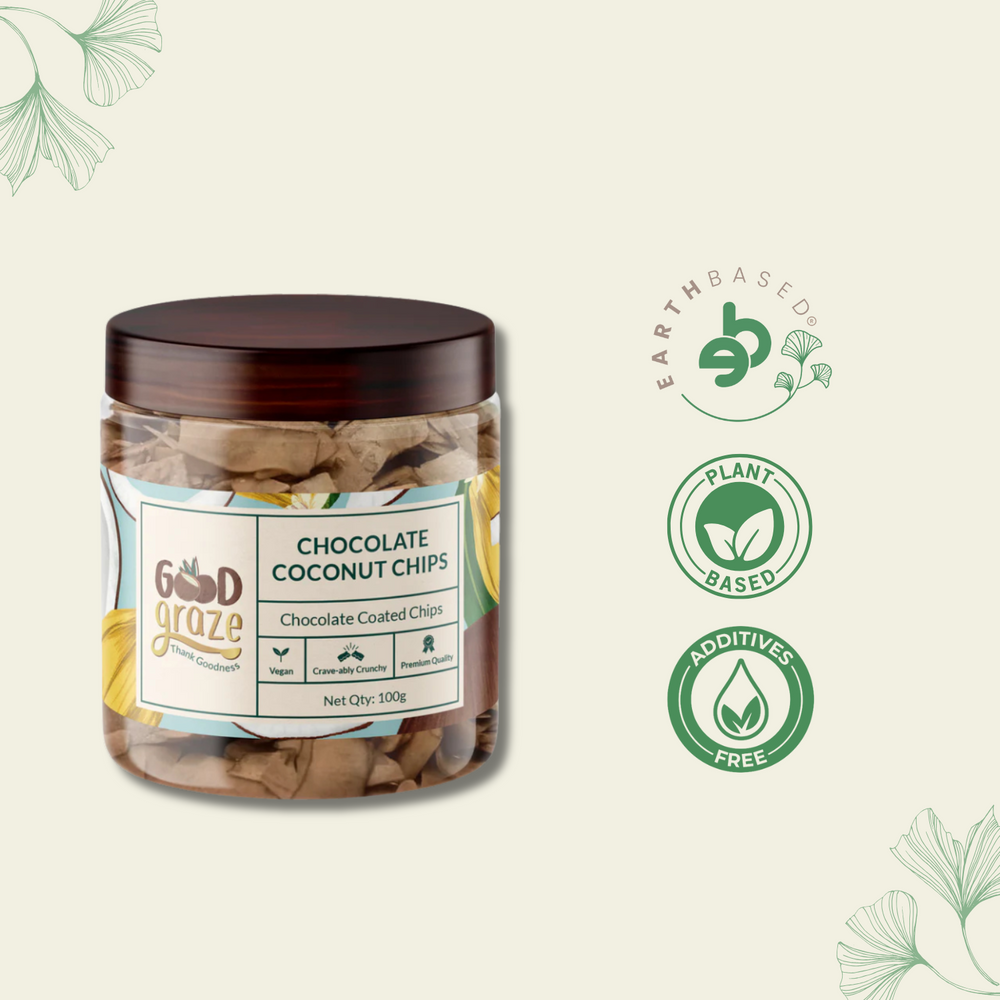 Good Graze Chocolate Coconut Chips • Pack of 2 • 200g - EarthBased