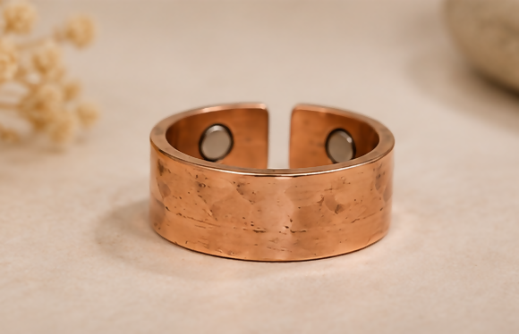 Hammered Copper Ring – image 4