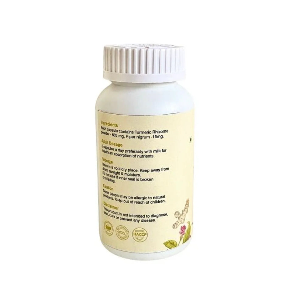 Daivik Moringa Turmeric Veg Capsules | 100% Natural | Immunity Booster, AntiInflammatory, Antioxidant | 100 Caps Each - EarthBased