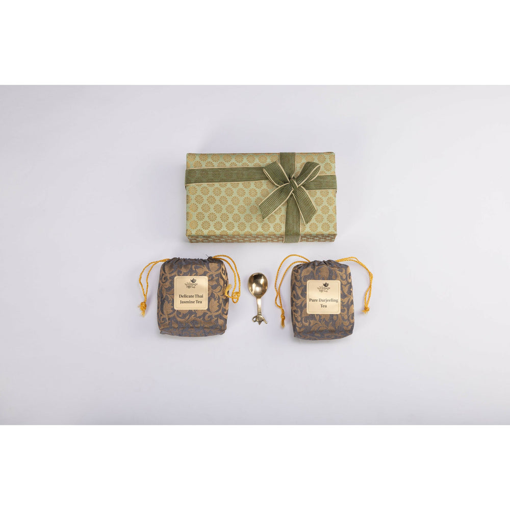 Double Brocade tea gift box - EarthBased