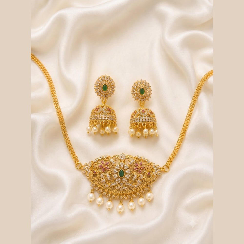 Temple Pendant Necklace Set - view 3