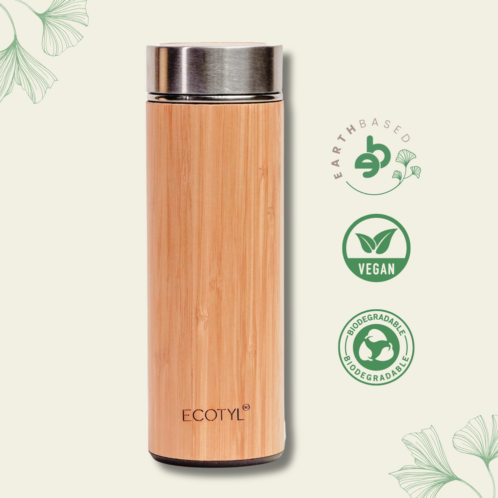 Bamboo Stainless Steel Insulated Flask | Ecotyl - EarthBased