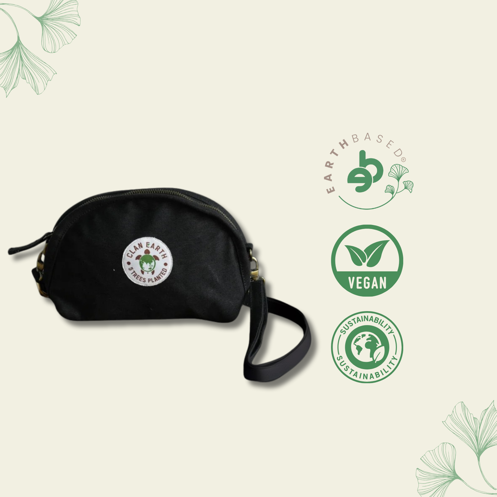 Clan Earth Pika Purse - Charcoal Black - EarthBased