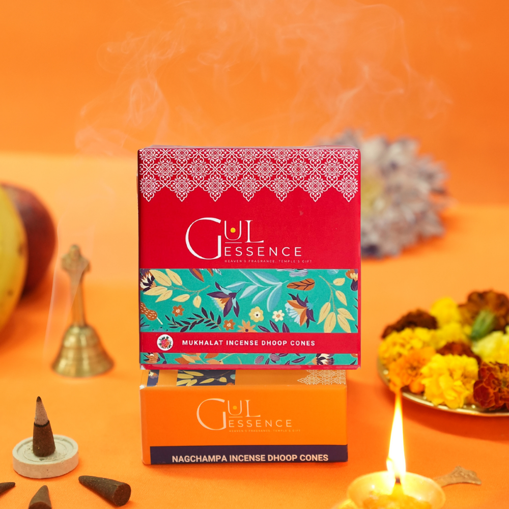 Mukhallat Dhoop Cones | Made from Temple Flower | Gulessence - EarthBased