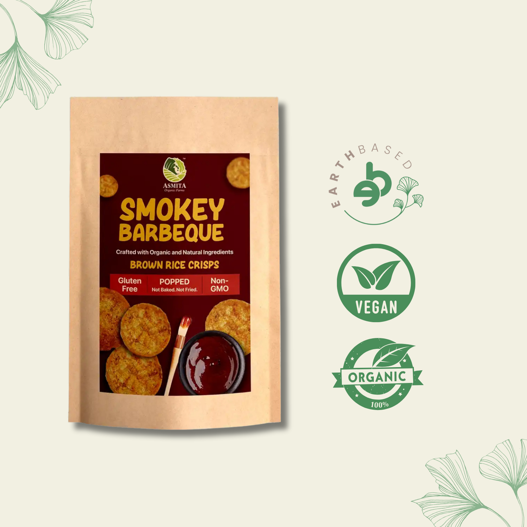 Brown rice Crips, Smokey Barbeque - EarthBased