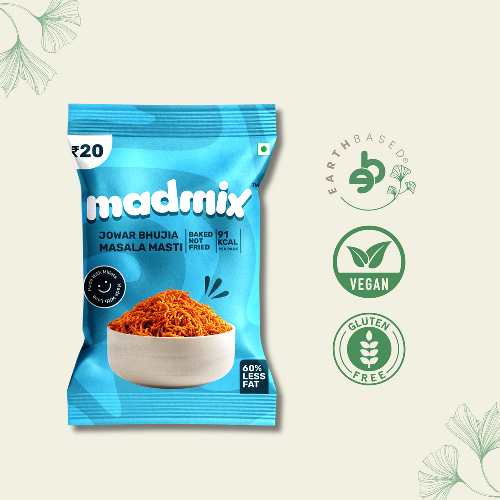 Jowar Bhujia Masala Masti | Pack of 10 - EarthBased