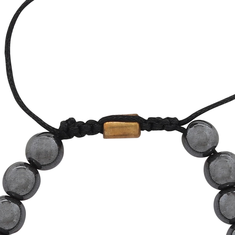 Real Hematite Healing Bracelet For Strong Mind, Grounded personality And Improved Health - EarthBased
