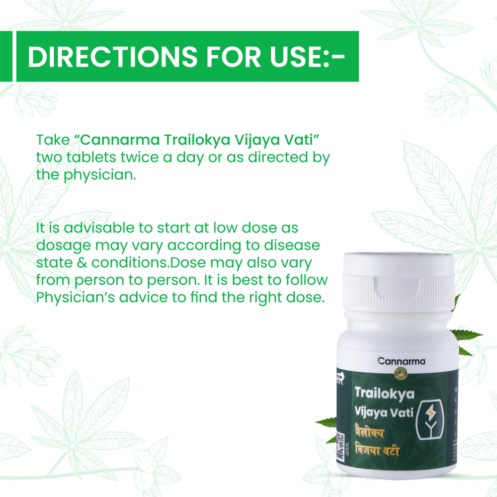 Cannarma Trailokya Vijaya Vati Pain Relief Tablet (30tab) - EarthBased